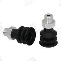 SCHMALZ Vacuum Pad Assembly: 2.5 Folds, G1/8 in, 21 mm Pad Dia, NBR, 55 A, Black, 28.1 mm Pad Ht (MPN 10.01.06.00028). Key specifications — attr1019168: 55 A; attr1019165: 10.01.06.00028; attr1019167: SCHMALZ; attr1019180: Black.
