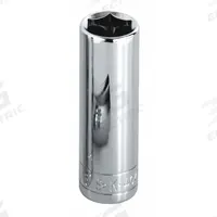 SK PROFESSIONAL TOOLS Socket: SAE, 1/4 in Drive Size, 1/4 in Socket Size, 6-Point, Deep, Chrome (MPN 41908). Key specifications — attr1204417: SK PROFESSIONAL TOOLS; attr1204392: Chrome.