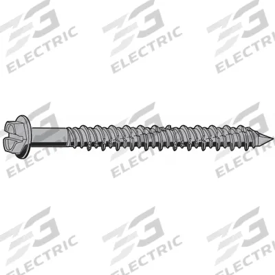 APPROVED VENDOR Concrete Anchor Screw: 2 3/4 in Overall Lg, 1/4 in Dia, Steel, Blue Ruspert - Hex-Head Screw Anchors