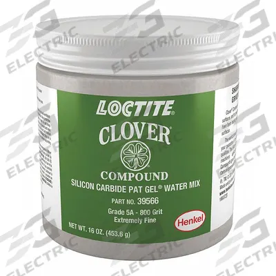 CLOVER Silicon Carbide Gel Water Mix: Water-Soluble, 800 Grit, Grade 5A - Water-Soluble Clover Lapping Compounds