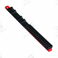 ERNST MANUFACTURING 60-Tool Magnetic Bit Bar: Black/Red, 1 9/16 in Overall Wd, 60 Posts/Slots (MPN 5731). Key specifications — Material: Plastic; Brand: ERNST MANUFACTURING; Color: Red; For Tool Type: Sockets; Product Type: Socket Bit Magnetic Bar.