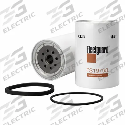 FLEETGUARD Fuel Filter: Spin-On, 6 1/4 in Overall Lg, 4 3/16 in Outside Dia - Spin-On Fuel/Water Separators