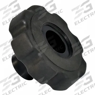 INNOVATIVE COMPONENTS Hand Knobs: Steel/Zinc, M12 Thread - 8-Arm Knobs with Threaded Through-Hole