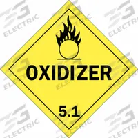 BRADY DOT Container Placard: OXIDIZER/5.1, 10 3/4 in x 10 3/4 in, 10 3/4 in Label Ht, Placard (MPN 63415). Key specifications — Brand: BRADY; Message: OXIDIZER; 5.1.