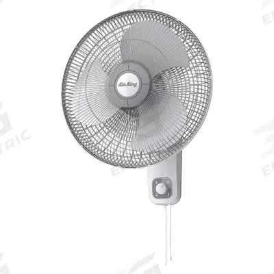 AIR KING Mounted Fan: 16 in Blade Dia, Oscillating, 3 Speeds - Office Wall-Mount Fans