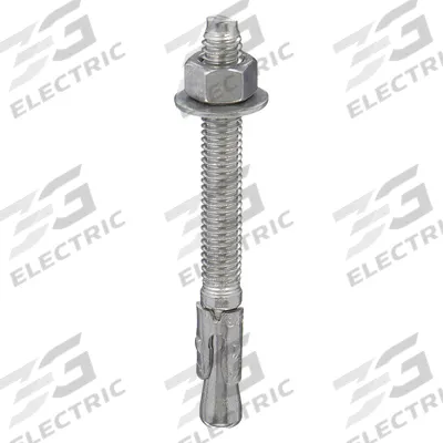 APPROVED VENDOR Wedge Anchor: 2 3/4 in Overall Lg, 3/8 in Dia, 3/8"-16 Thread Size, Plain - 18-8 Stainless Steel Wedge Anchors