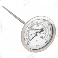APPROVED VENDOR Dial Thermometer: 50°F to 550°F /10°C to 290°C, 9 in Stem Lg, 3 in Dial Dia (MPN 1NFZ3). Key specifications — Accuracy: ±1 % @ 151 to 450 °F; Brand: APPROVED VENDOR.