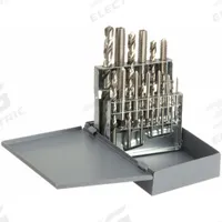 CHICAGO-LATROBE Drill Bit and Tap Set: 18 Pc, 5/16" to 27/64" Drills (MPN 52580). Key specifications — attr1300596: Straight Flute.