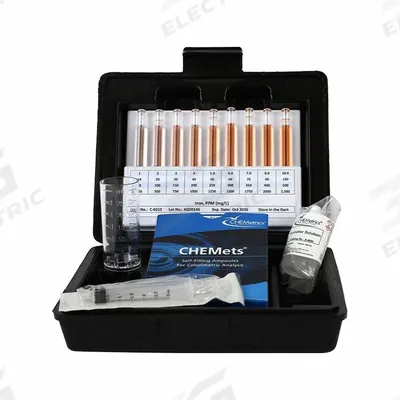 CHEMETRICS Water Quality Test Kit: Iron, 10 to 100 ppm, 10 ppm - Water Quality Test Kits