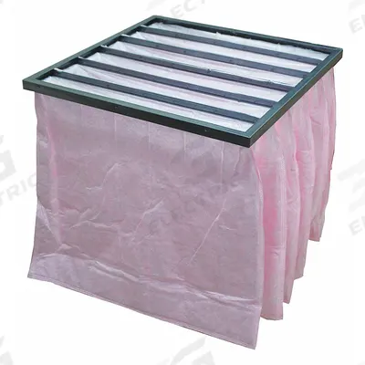 GRAINGER Pocket Air Filter: 24 in x 24 in x 12 in, MERV 13, Pink, Synthetic - MERV 13 Pocket Air Filters
