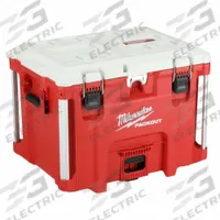 MILWAUKEE Chest Cooler: Red, 60 Cans, 40 qt Cooler Capacity, 30 hr Ice Retention (MPN 48-22-8462). Key specifications — Brand: MILWAUKEE; Drain Plug: Included; Wheels Included (FILTER): No.