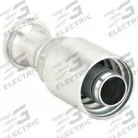 AEROQUIP Hydraulic Crimp Fitting: Steel x Steel, Straight, -24 For Hose Dash Size, Male x Genderless (MPN 4S24FL24). Key specifications — Fitting Gender: Male x Genderless; Fitting Connection Type: Flange x Crimp; For Hose Dash Size: -24; Brand: AEROQUIP.