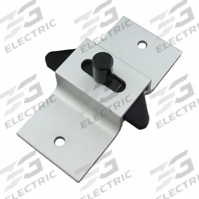 HADRIAN Latch: Aluminum, Anodized Aluminum, 4 1/2 in Overall Ht - Door Latch, Keepers & Stops for Bathroom Partitions