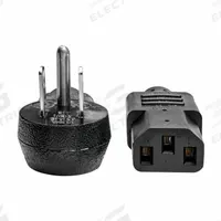 EATON TRIPP LITE Power Cord: 10 ft Lg, 3/18, 5-15P Plug, Non-NEMA Receptacle, C13 Receptacle, SJT (MPN P006-010-15D). Key specifications — Brand: EATON TRIPP LITE; Jacket Material: PVC.