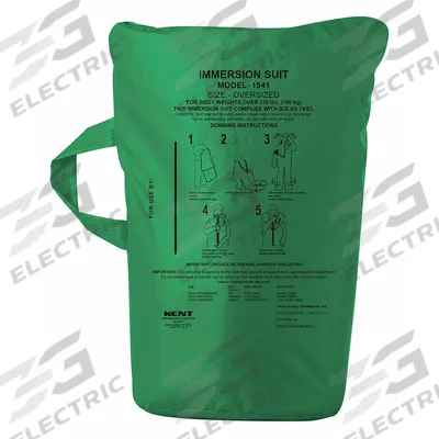 KENT SAFETY Immersion Suit Replacement Bag: Green, 59ME33, 154100-200-005-13 - Water Immersion Suit Bags