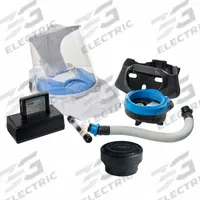 PAPR System Kit: Full Hood, Belt-Mount, Universal (MPN EVAHLSTLN2KFC4). Key specifications — Headgear Type: Full Hood; Size: Universal; Includes: EVABELT1 Comfort Belt; Blower Mount: Belt-Mount.