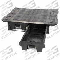 DECKED Truck or Van Storage Drawer: HDPE, 12 in Ht, 71 19/32 in Wd, 65 in Dp, 2 Drawers, 1 Shelves (MPN XR6). Key specifications — Color: Black; Compatible Vehicle Make: Ram; Compatible Vehicle Model and Year: 1500 (2019-Present); Brand: DECKED.