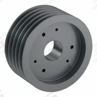 APPROVED VENDOR V-Belt Pulley: C110, 5 Groove, 11.4 in OD, Bushed Bore, E, For C/CX Belt Section (MPN 5C110E). Key specifications — Pulley Industry Number: C110; Pitch Diameter: 11 in (C); For Belt Section (broad, with similar types): C or CX.