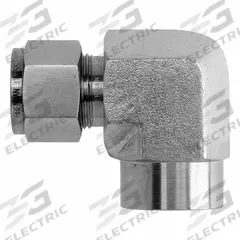 BRENNAN INDUSTRIES Compression Fitting Elbow: 1/4 in OD x 3/8 in Pipe Fitting Size, Stainless Steel (MPN NS2502-04-06-SS). Key specifications — Series: NS2502; Compatible Fitting Brands: Parker CPI; Brand: BRENNAN INDUSTRIES.