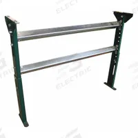 ASHLAND CONVEYOR Conveyor Support Stand: For 10 in Between Frame Wd, 55 in Min. Ht, 67 in Max. Ht (MPN H15M61B10). Key specifications — Stand Material: Steel; Color: Green; Brand: ASHLAND CONVEYOR.