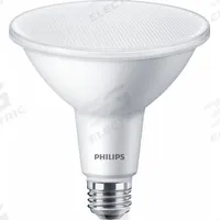 PHILIPS Compact LED Lamp: LED, PAR38, Medium Screw (E26), 13 W Watt, 5000K, 1,300 lm Light Output (MPN 13PAR38/COR/950/F25/DIM/P/ULW/T20-6/1FB). Key specifications — Bulb Finish: Clear; Color Temperature: 5000K; Shatter-Resistant: Yes; Brand: PHILIPS; Voltage: 120V; Bulb Shape: PAR38.