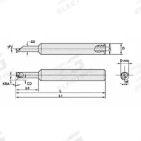 WIDIA Indexable Boring Bar: CSPI2505001225R (MPN 2832319). Key specifications — attr257292: CSPI2505001225R.