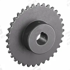 TRITAN Roller Chain Sprocket: 35, For 3/8 in Chain Pitch, 3/4 in Bore Dia, 34 Teeth, Steel (MPN 35BS34H X 3/4). Key specifications — Brand: TRITAN.