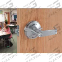 PDQ Door Lockset: Classroom Lever Locksets, Chrome, ADA Compliant, SFIC (MPN GT135LEDPHL626234ASASFL). Key specifications — Ligature Resistance: Not Ligature-Resistant; Brand: PDQ; Lockset Function ANSI Code: F110; Visual Indicator Message: Locked/Unlocked; Lockset Style: Philadelphia; ADA Compliant: Yes; Finish: Satin Chromium-Plated : Zinc.