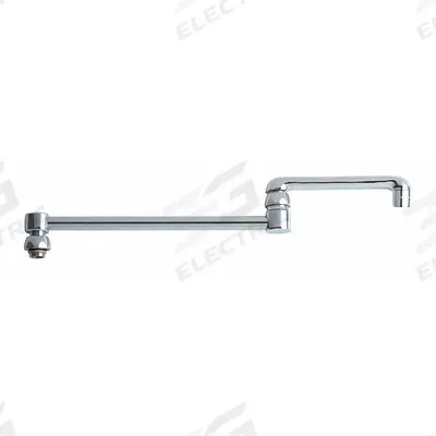 CHICAGO FAUCETS Spout: Spout, Double-Joint, Double Jointed/Swivel Spout, Brass - Double-Jointed Faucet Spouts