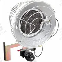 DAYTON Portable Gas Tank-Top Heater: 15,000 BtuH Heating Capacity Output, 250 sq ft Heating Area (MPN 5RCC0). Key specifications — Overall Dimensions - H x W x D: 12 in x 7-1/8 in x 8-1/4 in; Brand: DAYTON.