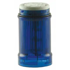 EATON Tower Light Module: Strobe, 24V AC/24V DC, Blue, 43 mm Overall Dia, 2 1/4 in Overall Ht, SL4 (MPN SL4-FL24-B). Key specifications — Brand: EATON; Compatible with Series: SL4; Lens Color: Blue; Operating Voltage: 24V AC; Manufacturer Part Number: SL4-FL24-B.