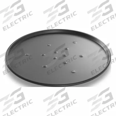 CHICAGO METALLIC Pizza Pan: 12 1/2 in Overall Dia, Anodized Aluminum, Perforated - Pizza Pans