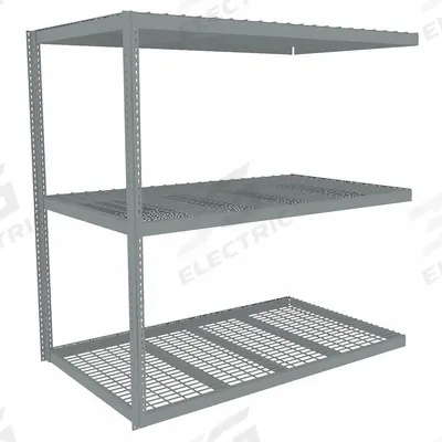 TENNSCO Boltless Shelving: Add-On, Heavy-Duty, 84 in x 42 in, 84 in Overall Ht - Heavy-Duty Wire Decking Boltless Shelving