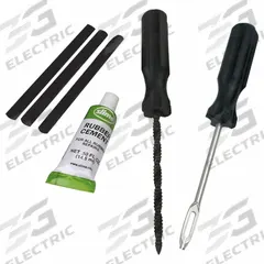 SLIME Tire Plug Kit: Tire Plug Kit, Small Tires, 6 Pieces (MPN 21032). Key specifications — Product Type: Tire Plug Kit; Compatible Tire Type: Small Tires; Brand: SLIME; Includes: Tube of Rubber Cement.