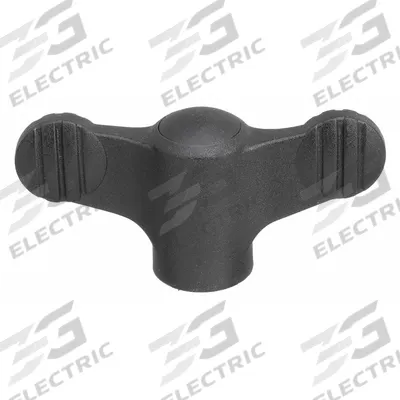 KIPP Hand Knob: Wing, Plastic w/ SS Thread, 5/16"-18 Thread, 14 mm Thread Lg - Wing Knobs with Threaded Hole