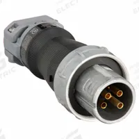 HUBBELL Pin and Sleeve Plug: Gray, 250V DC/600V AC, Three Phase, 30 A, 3 Pole, 4 Wire (MPN HBL430PS2W). Key specifications — Brand: HUBBELL.