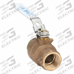 APOLLO Manual Two-Way Ball Valve: 1 in Size, Brass/Bronze, Straight, FNPT x FNPT, Two-Piece (MPN 77CLF10527A). Key specifications — Brand: APOLLO; Handle: Locking Lever.
