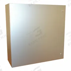 HAMMOND Electrical Enclosure: 316 Stainless Steel, 30 in x 30 in x 10 in, NEMA 12/13/3R/4/4X, Hinged (MPN EN4SD303010S16). Key specifications — Brand: HAMMOND; Closure Method: 1/4-Turn Latch; Enclosure Material: 316 Stainless Steel; Knockouts: Not Included.