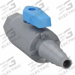 APPROVED VENDOR Manual Two-Way Ball Valve: 1/4 in, PVC, Straight, FNPT x Barb, Full Port Ball Port (MPN PVC 638-TB4F-F). Key specifications — attr1008170: APPROVED VENDOR.