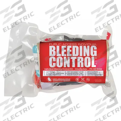 NORTH AMERICAN RESCUE Bleeding Control Kit: Plastic Bag, 1 People Served - Bleeding Control Kits