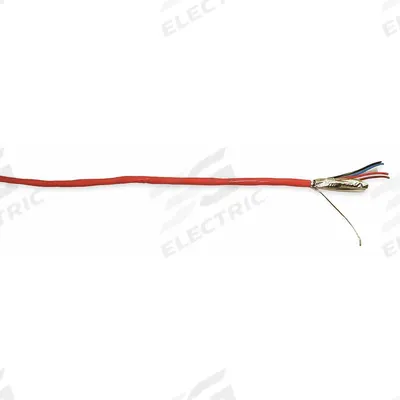CAROL Fire Alarm Cable: 1,000 ft Cable Lg, Riser, Riser, S-R PVC, Semi-Rigid PVC - Unpaired Shielded Cables