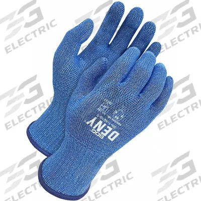 BDG Knit Gloves: L ( 9 ), ANSI Cut Level A9, HPPE ( 10 ga ), Silicone-Free - Extreme-Duty Cut-Resistant Gloves, Uncoated