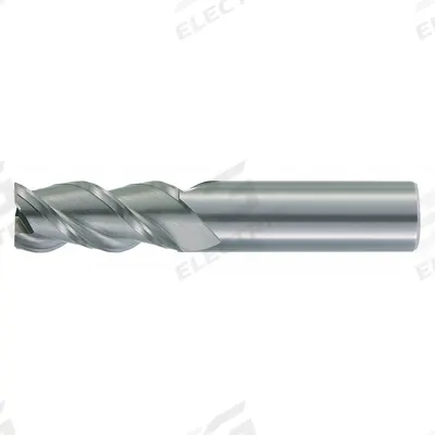 WIDIA HANITA Square End Mill: Carbide, TiCN Coated, 3 Flute, 1" Mill Dia, 2-1/4" LOC - Carbide Square End Mills for Aluminum