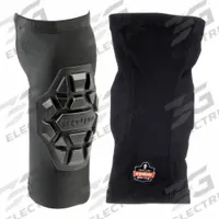 PROFLEX BY ERGODYNE Knee Pad: S/M, 1 Straps, Pull-On, 1 PR (MPN 18550). Key specifications — Cap Material: Foam; Color: Black; Pad Material: Spandex; Brand: PROFLEX BY ERGODYNE; Closure: Pull-On; Features: Hand Wash, Air Dry; Latex Content: Contains Latex; Product Type: Knee Pad.