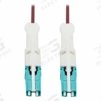 EATON TRIPP LITE Fiber Cable: Multi-Mode, 9.8 ft Lg, CS / PC Male End 1, CS / PC Male End 2, LSZH (MPN N822C-03M-MG). Key specifications — Fire Rating: Riser; Jacket Material: LSZH; Number of Fibers: Duplex; Fiber Type: OM4; Brand: EATON TRIPP LITE; End 1 Connection Gender: Male; End 1 Contact Type Finish: PC; End 2 Connection Gender: Male.