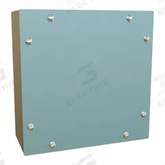 HAMMOND Junction Box: Steel, 12 in x 10 in x 6 in, NEMA 12/3/4, Solid Cover, Screw On (MPN C3SC12106GY). Key specifications — Closure Method: Screws; Brand: HAMMOND; Knockouts: Not Included.