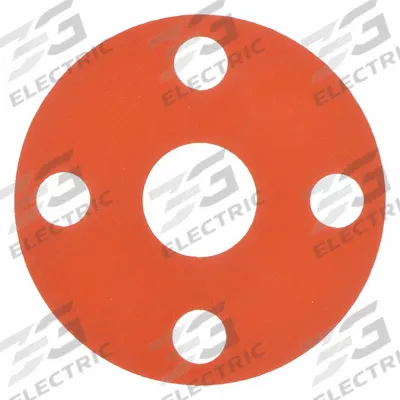 APPROVED VENDOR Full Face Flange Gasket: Class 150, Silicone, For 1/2 in Pipe, 1/8 in Thick - Silicone Full-Face Gaskets