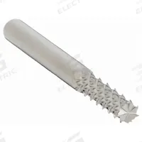 MICRO 100 Solid Router Bit: Diamond Cut, Burr End, 3/16" Cut Dia, 5/8" LOC (MPN RDB-40)