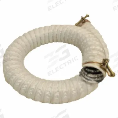 JET Heat Resistant Dust Collection Hose: 3 in Dia x 2 ft L - Hoses for Metal Dust Collectors
