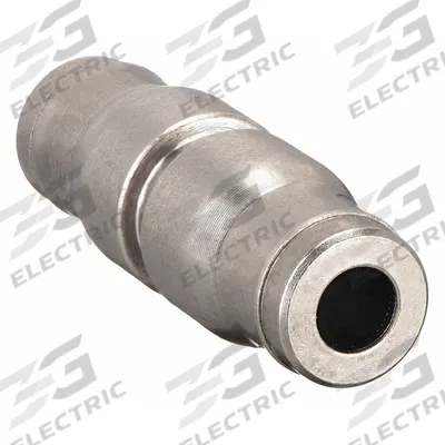 LEGRIS Push-Fit Union Fitting: 5/32 in OD x 5/32 in OD Size - Nickel-Plated Brass Tube Fittings
